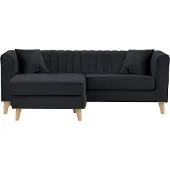 Wintech Canapé d’angle universel Mary-Velluto 20-like oak