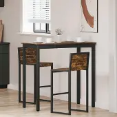 Prolenta Maison Exclusive - Table haute en aggloméré, forme rectangulaire