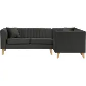 Wintech Canapé d’angle droit Mary-Velluto 19-like oak