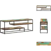 vidaXL Armoire TV 130x30x45 cm Bois massif recyclé - Meuble TV
