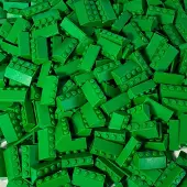 LEGO 2x4 Tuiles Vert pour toit - 3037 NOUVEAU ! Quantité 50x