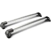 Yakima Flush Paire mixte de barres de toit télescopiques en aluminium