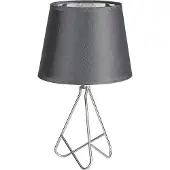 Rabalux Lampe de table 2775 Blanka, E14, gris argenté, ronde, style industriel, ø 170 mm