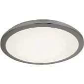 Searchlight Plafonnier LED, chrome, effet sable de cristal, 30 cm