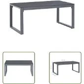 The Living Store Table basse 90×50×40 cm Aluminium