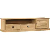 vidaXL Armoire TV VIGO 156x40x40 cm pin massif