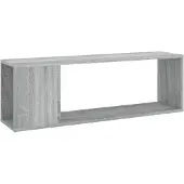 Syfax Meuble TV Sonoma gris 100x24x32 cm Bois d'ingénierie