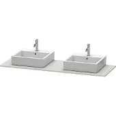 Duravit Console XSquare, 2 découpes, 1600x16x550mm, XS063HB0707