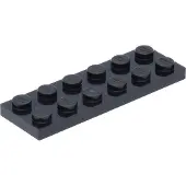 LEGO 2x6 plaque 3795 - 250 pièces noir