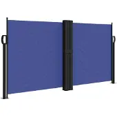 Syfax Auvent latéral rétractable bleu 120x600 cm