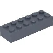 LEGO 2x6 brique 2456 - 10 pièces gris bleuté foncé
