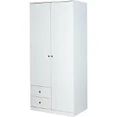 Inter Link Armoire Marieka 2T 2 portes pin blanc
