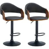 CLP lot de 2 tabourets de bar Nilse similicuir