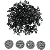 LEGO Maillons de chaîne noir et roues dentées gris NOUVEAU ! Quantité 54x
