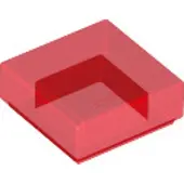 LEGO 250 pièces , pièce c. 3070, Trans Red (Trans Red)