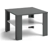 Vicco Table basse Homer blanc/anthracite 60x60cm, Model 26790