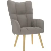 Syfax Chaise de relaxation Taupe Tissu