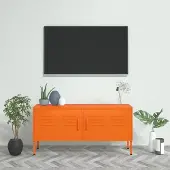 Prolenta Maison Exclusive - Meuble TV Orange 105x35x50 cm Acier