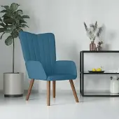 Prolenta Maison Exclusive - Fauteuil relax bleu velours