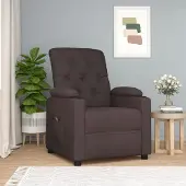 Prolenta Maison Exclusive - Fauteuil relax électrique marron foncé tissu