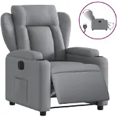 Sonstiges Fauteuil inclinable électrique Gris clair Tissu