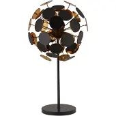 Searchlight DISCUS noir/or Lampe de table à 3 flammes