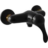 RAV Mitigeur douche mural LABE mural en laiton noir mat--