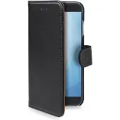 Celly WALLY647 Étui pour téléphone portable 14 cm (5,5') Étui pour livre noir (Samsung Galaxy A7), Coque pour téléphone portable, Noir