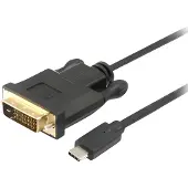 Equip 133468 câble vidéo et adaptateur 1,8 m USB Type-C DVI-D Noir