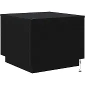 Syfax Table basse avec lumières LED chêne noir 50x50x40 cm