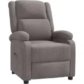 Syfax Fauteuil inclinable Taupe Tissu