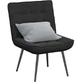 Syfax Chaise de relaxation noir 64x74x84 cm velours