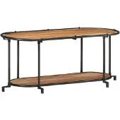 Syfax Meuble TV 100x42x40 cm bois d'acacia massif