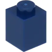 LEGO 50 pièces 3005 Brick 1x1 Part Basic briques 50 bleu foncé