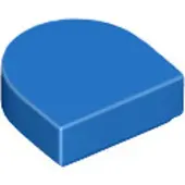 LEGO : 50 mouches, Größe 1x1 Noppen, abgerundet, Blau