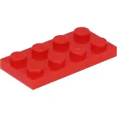 LEGO 2x2 plaques 3020 - 50 pièces rouge