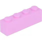 LEGO 250 pièces 3010 Brick 1x4 Part Basic briques 250 rose clair