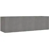 Syfax Lit surélevé de jardin 280x80x80 cm acier corten