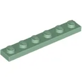 LEGO 1x6 plaque 3666 - 100 pièces vert sable