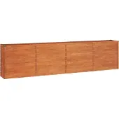 Syfax Lit surélevé de jardin rouillé 320x40x77 cm acier corten