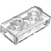 LEGO 100x 1x2 plaques 3023 - Plate Trans - Transparent - Trans-Clear