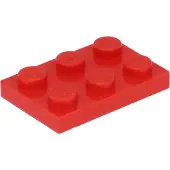 LEGO 2x3 plaques 3021 - 50 pièces rouge