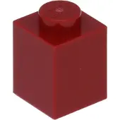 LEGO 100 pièces 3005 Brick 1x1 Part Basic Bricks 100 Rouge foncé
