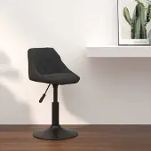 Prolenta Maison Exclusive - Tabouret de bar en velours noir