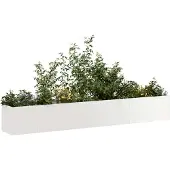 Prolenta Maison Exclusive - Bac à plantes 280x40x40 cm en acier inoxydable