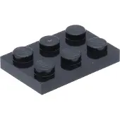 LEGO 2x3 plaques 3021 - 50 pièces noir