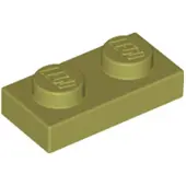 LEGO 100x 1x2 plaques 3023 - Plaque vert olive - Olive Green