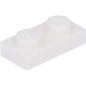LEGO 50x 1x2 plaques 3023 - Plate Blanc - White
