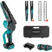 OEM Tronçonneuse électrique, moteur sans balai, guide-chaîne 8 pouces, 2xbatteries Set-1