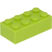 LEGO brique 2x4 3001 - 100 pièces Lime
